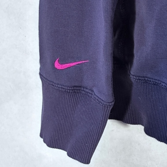 NIKE Sporty Athletic Purple Zip Up Women's Basketball Hoodie - Picture 6 of 6